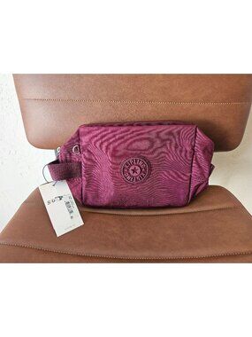 Kipling Parac Waist Bag In Lounge Wine Nylon KI2887 NWT
